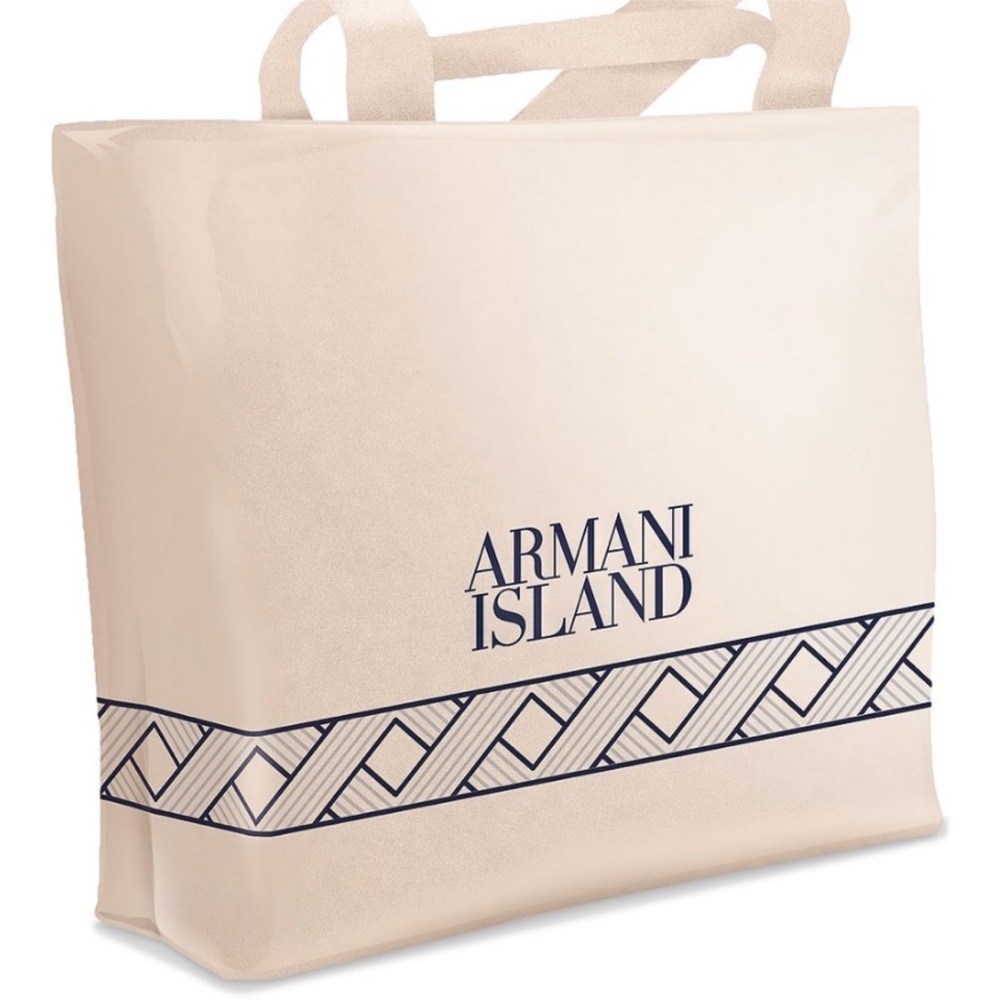 Armani Island Cream Tote Bag